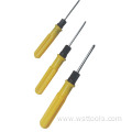 Yellow Screwdriver with Non-slip Plastic Handle